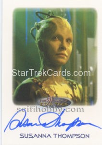 Women of Star Trek 50th Anniversary Trading Card Autograph Susanna Thompson