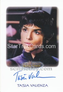 Women of Star Trek 50th Anniversary Trading Card Autograph Tasia Valenza