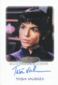 Women of Star Trek 50th Anniversary Trading Card Autograph Tasia Valenza