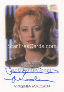 Women of Star Trek 50th Anniversary Trading Card Autograph Virginia Madsen