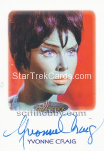 Women of Star Trek 50th Anniversary Trading Card Autograph Yvonne Craig