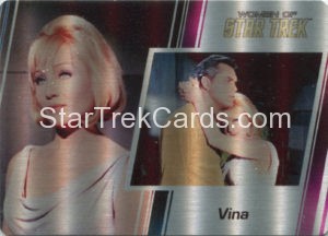 Women of Star Trek 50th Anniversary Trading Card Metal 1