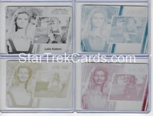 Women of Star Trek 50th Anniversary Trading Card Set of 4 Printing Plates