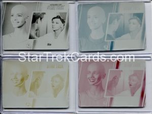 Women of Star Trek 50th Anniversary Trading Card Set of 4 Printing Plates Alternate