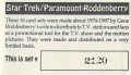 Star Trek Gene Roddenberry Promotional Set 2120 Trading Card 1