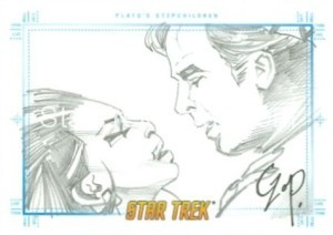 Star Trek The Original Series Portfolio Prints Archive Box Sketch Platos Stepchildren