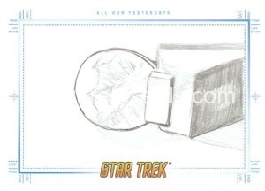 Star Trek The Original Series Portfolio Prints Trading Card Sketch All Our Yesterdays