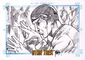 Star Trek The Original Series Portfolio Prints Trading Card Sketch By Any Other Name