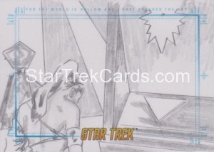 Star Trek The Original Series Portfolio Prints Trading Card Sketch For the World is Hollow and I Have Touched the Sky