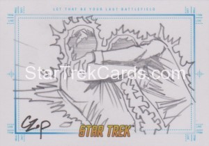 Star Trek The Original Series Portfolio Prints Trading Card Sketch Let That Be Your Last Battlefield