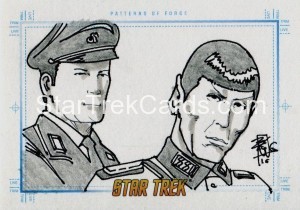 Star Trek The Original Series Portfolio Prints Trading Card Sketch Patterns of Force Alternate