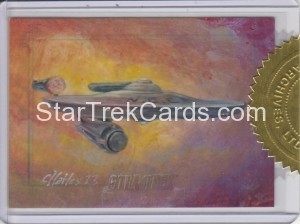 Star Trek The Original Series Portfolio Prints Trading Card Sketch Six Case Incentive Alternate