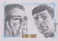 Star Trek The Original Series Portfolio Prints Trading Card Sketch Spectre of The Gun 1