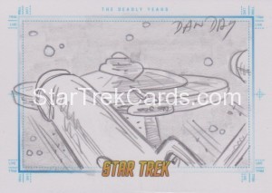 Star Trek The Original Series Portfolio Prints Trading Card Sketch The Deadly Years