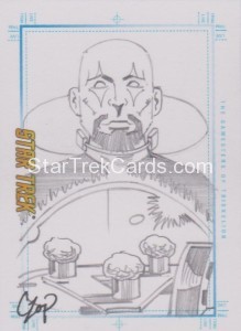 Star Trek The Original Series Portfolio Prints Trading Card Sketch The Gamesters of Triskelion