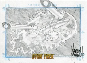 Star Trek The Original Series Portfolio Prints Trading Card Sketch The Immunity Syndrome