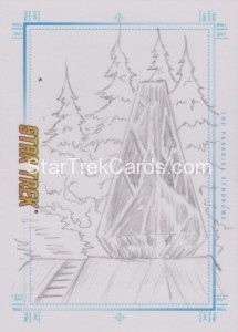 Star Trek The Original Series Portfolio Prints Trading Card Sketch The Paradise Syndrome