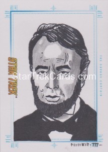 Star Trek The Original Series Portfolio Prints Trading Card Sketch The Savage Curtain