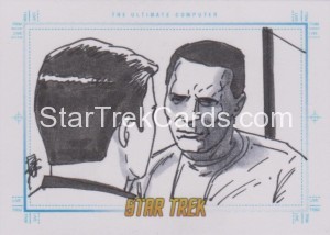 Star Trek The Original Series Portfolio Prints Trading Card Sketch The Ultimate Computer