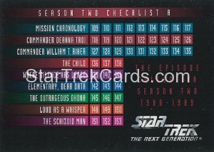 Star Trek The Next Generation Season Two Trading Card 202