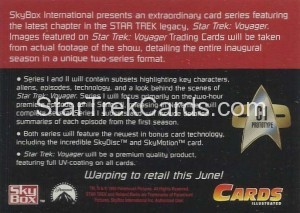 Star Trek Voyager Season One Series One Trading Card C1 Back