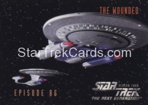 Star Trek The Next Generation Season Four Trading Card 356