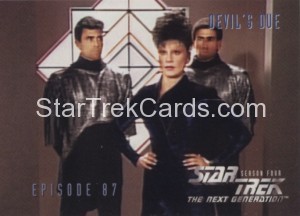 Star Trek The Next Generation Season Four Trading Card 360