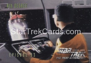 Star Trek The Next Generation Season Four Trading Card 376