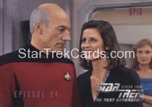 Star Trek The Next Generation Season Four Trading Card 379