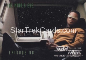 Star Trek The Next Generation Season Four Trading Card 391