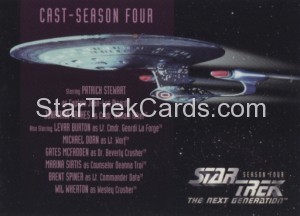 Star Trek The Next Generation Season Four Trading Card 402