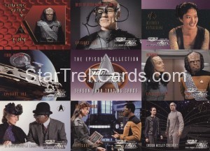 Star Trek The Next Generation Season Four Trading Card Promo Sheet Front