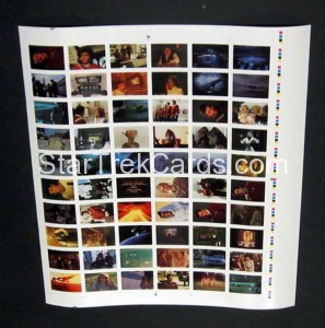 Star Trek IV The Voyage Home Trading Card Uncut Sheet Front