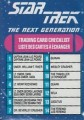 Star Trek Hostess Frito Lay Trading Card TNG Checklist