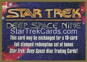 Star Trek Deep Space Nine Trading Card Exchange Card