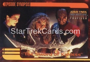 Star Trek Deep Space Nine Profiles Card 13