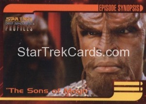 Star Trek Deep Space Nine Profiles Card 14