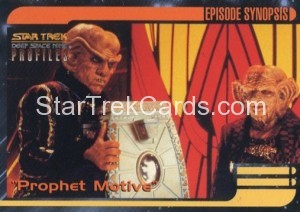 Star Trek Deep Space Nine Profiles Card 66