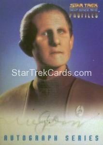 Star Trek Deep Space Nine Profiles Trading Card Autograph Rene Auberjonois Alternate