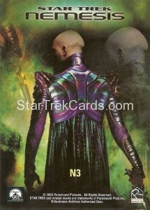 Enterprise Season One Trading Card N3 Back
