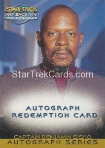 Star Trek Deep Space Nine Memories From The Future Trading Card Autograph Redemption Avery Brooks
