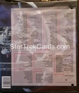 Star Trek Deep Space Nine Memories From The Future Trading Card Binder Back