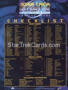 Star Trek Deep Space Nine Memories from the Future Sell Sheet Back