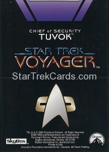Star Trek Voyager Season One Series Two Trading Card P3