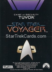 Star Trek Voyager Season One Series Two Trading Card P3