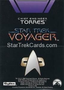 Star Trek Voyager Season One Series Two Trading Card P4