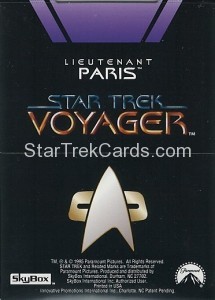 Star Trek Voyager Season One Series Two Trading Card P5