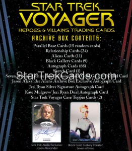 Star Trek Voyager Heroes Villains Archive Box Alternate