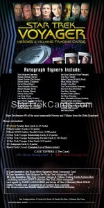 Star Trek Voyager Heroes Villains Trading Card Digital Sell Sheet