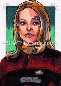 Star Trek Voyager Heroes Villains Trading Card Sketch Rich Molinelli Alternate